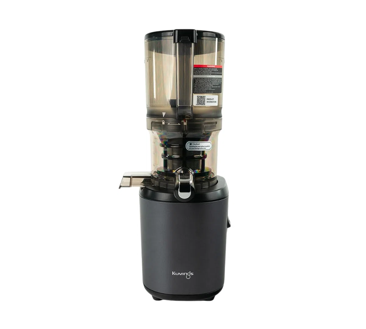 Kuvings Extracteur de jus AUTO6 Découpe automatique fruits légumes entiers Panier 1,7L Anthracite