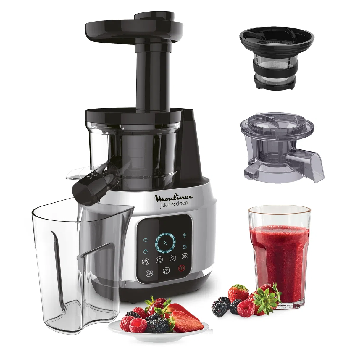 Moulinex Juice & Clean Extracteur de jus 150 W 42-83 tours/min Nettoyage automatique ZU420E10
