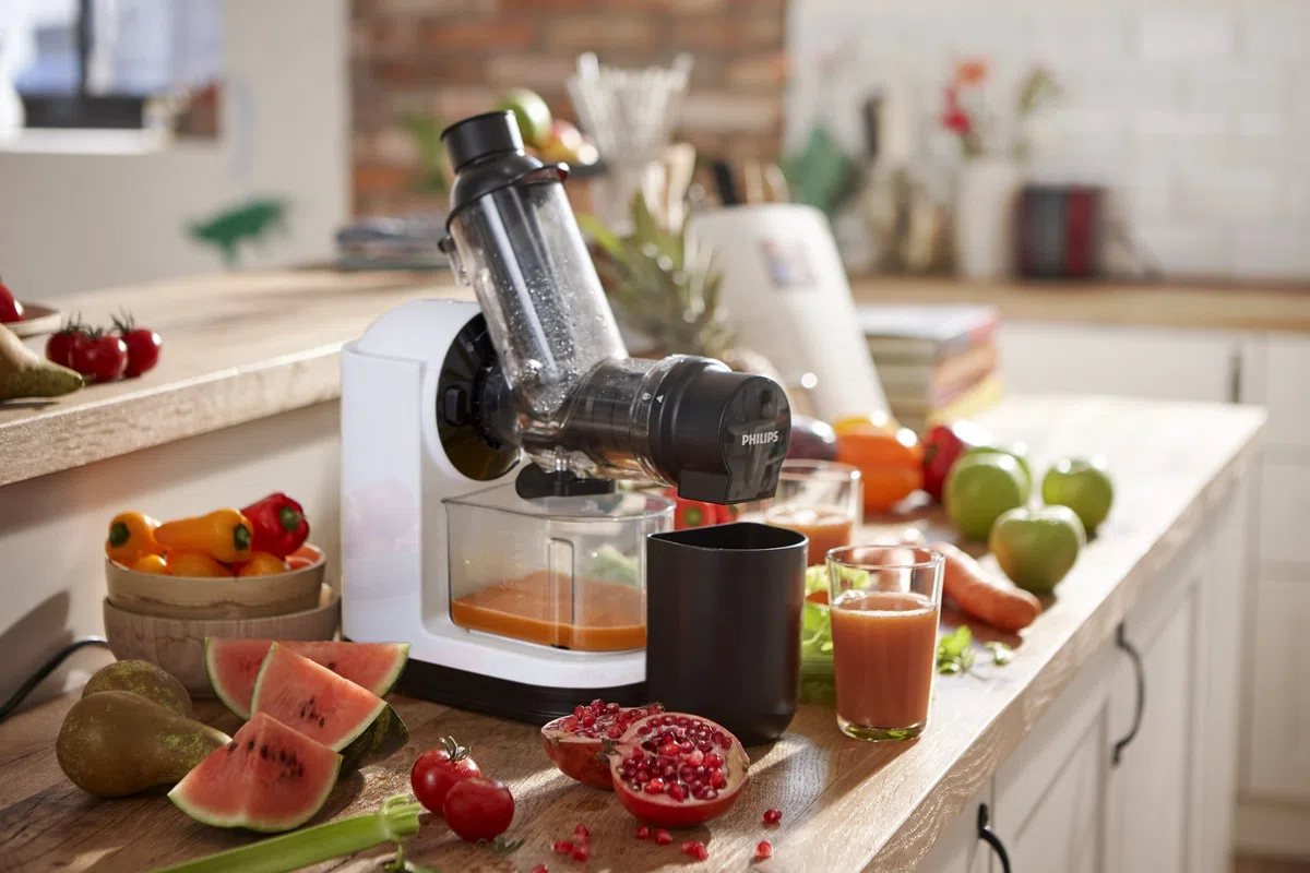 Philips HR1888/80 Viva Collection Extracteur de Jus Gentle Squeezing Blanc