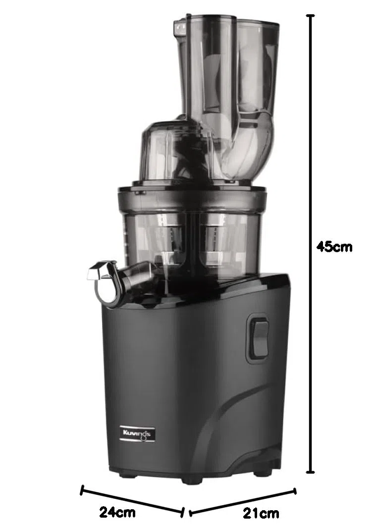 Kuvings Extracteur de jus REVO830S Double embouchure Système de découpe automatique Noir