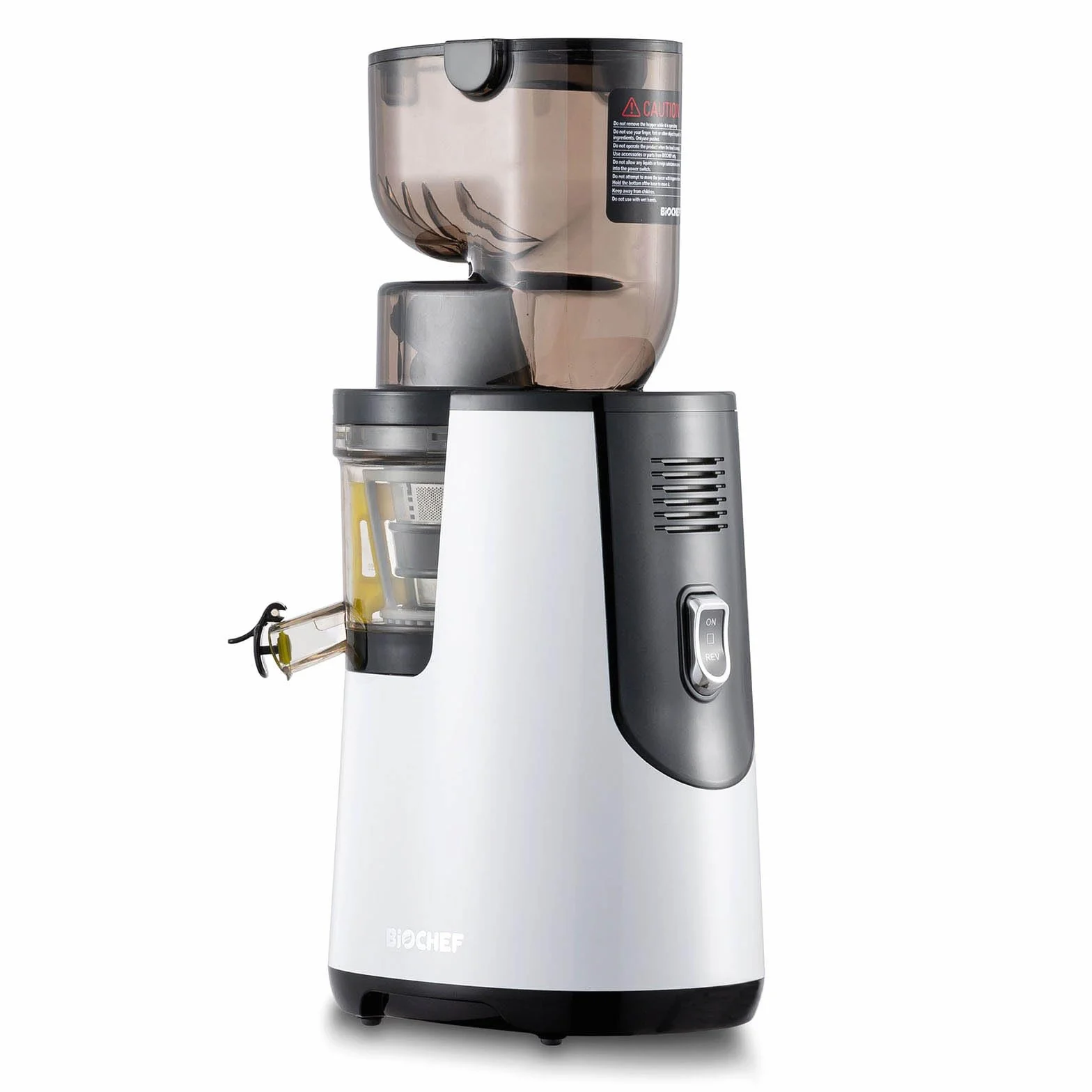 BioChef Atlas Whole Slow Juicer Extracteur de Jus - Blanc