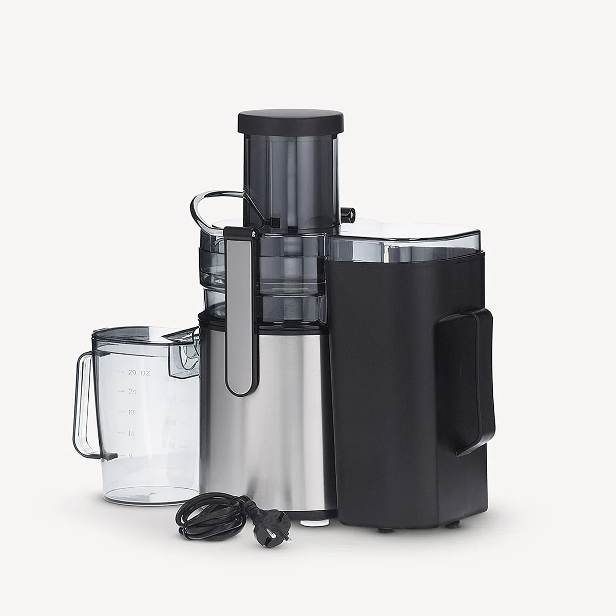 SEVERIN Centrifugeuse 800 W 1,1 L ES 3570 Noir Inox