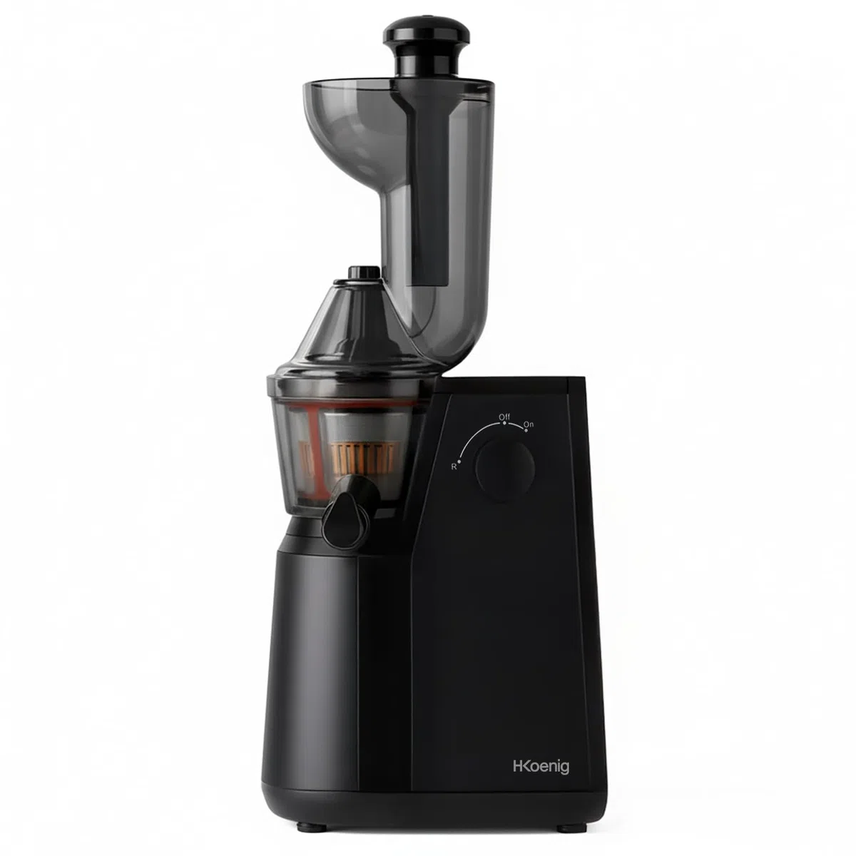 H.Koenig GSX24 Extracteur de Jus Vertical 400W 82mm Large Bouche 3 Tamis sans BPA