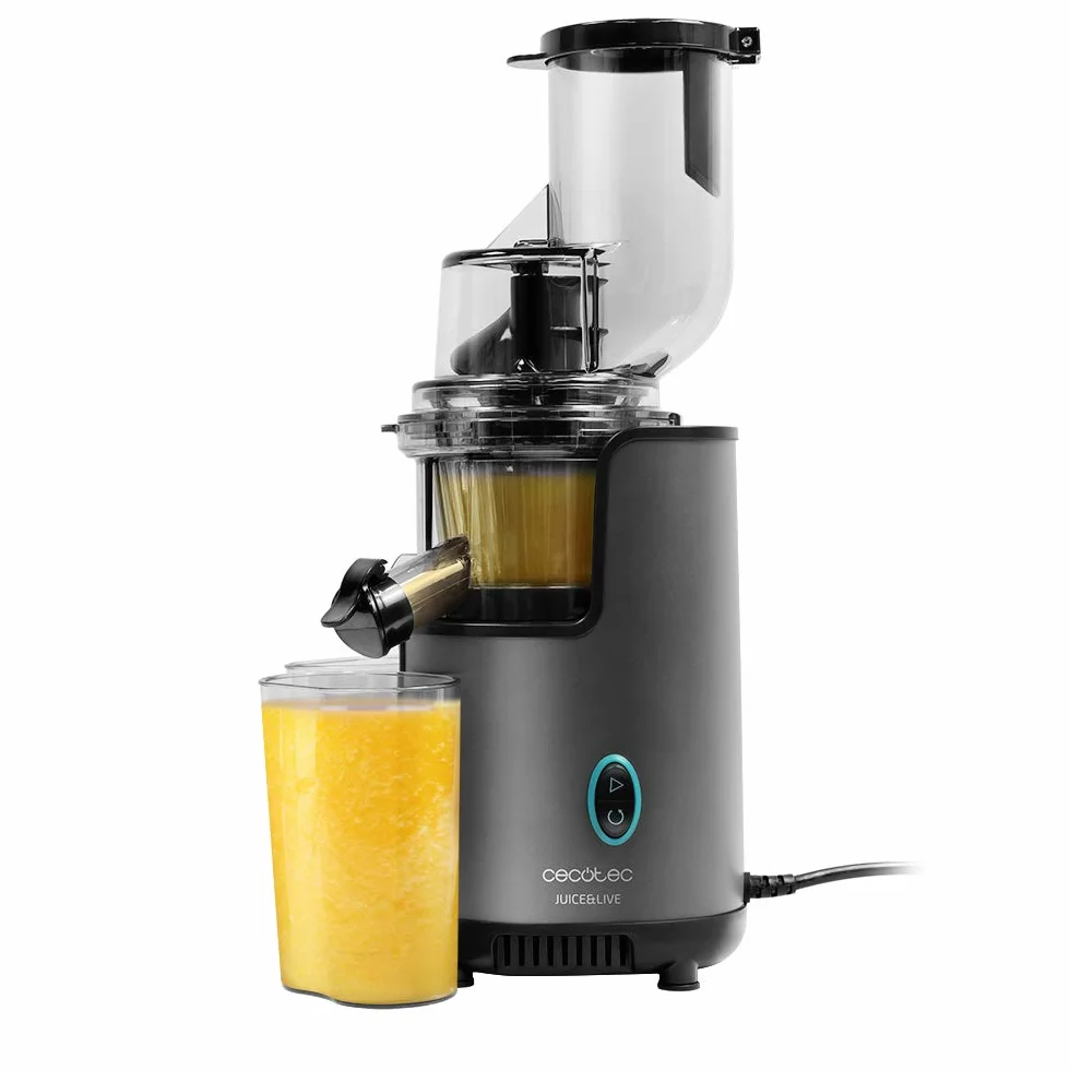 Cecotec Extracteur de jus par pression à froid Juice&Live 1500 Pro 250 W, tube XL fruits légumes entiers 2500 EasyClean