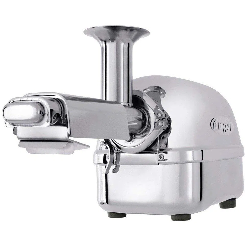 Extracteur de Jus Horizontal Angel 5500 Acier Inoxydable 3 Chevaux Qualité Professionnelle Argent