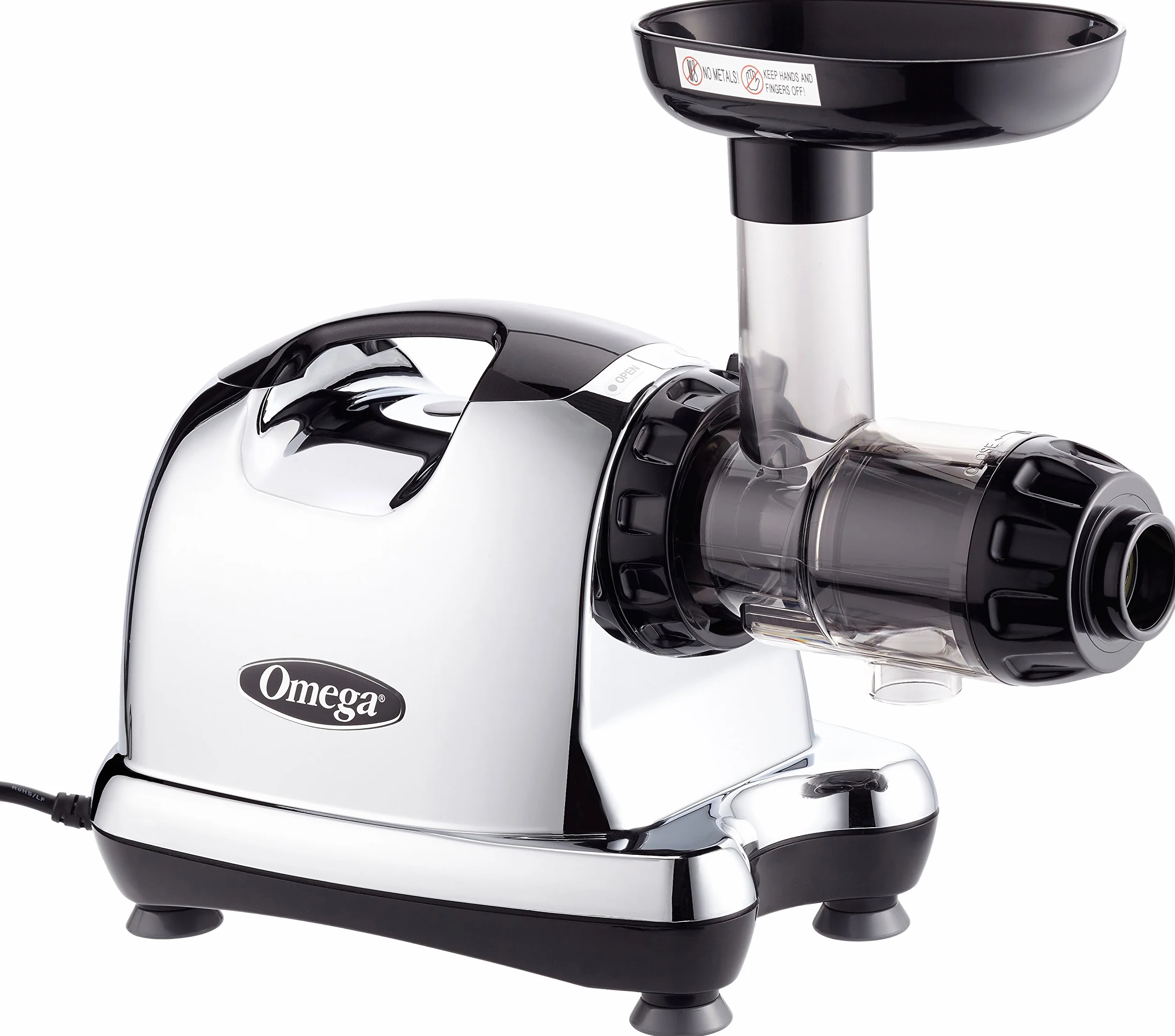 Omega 8226 Extracteur de Jus Chromé 36,8 x 16,5 x 39,4 cm Argenté